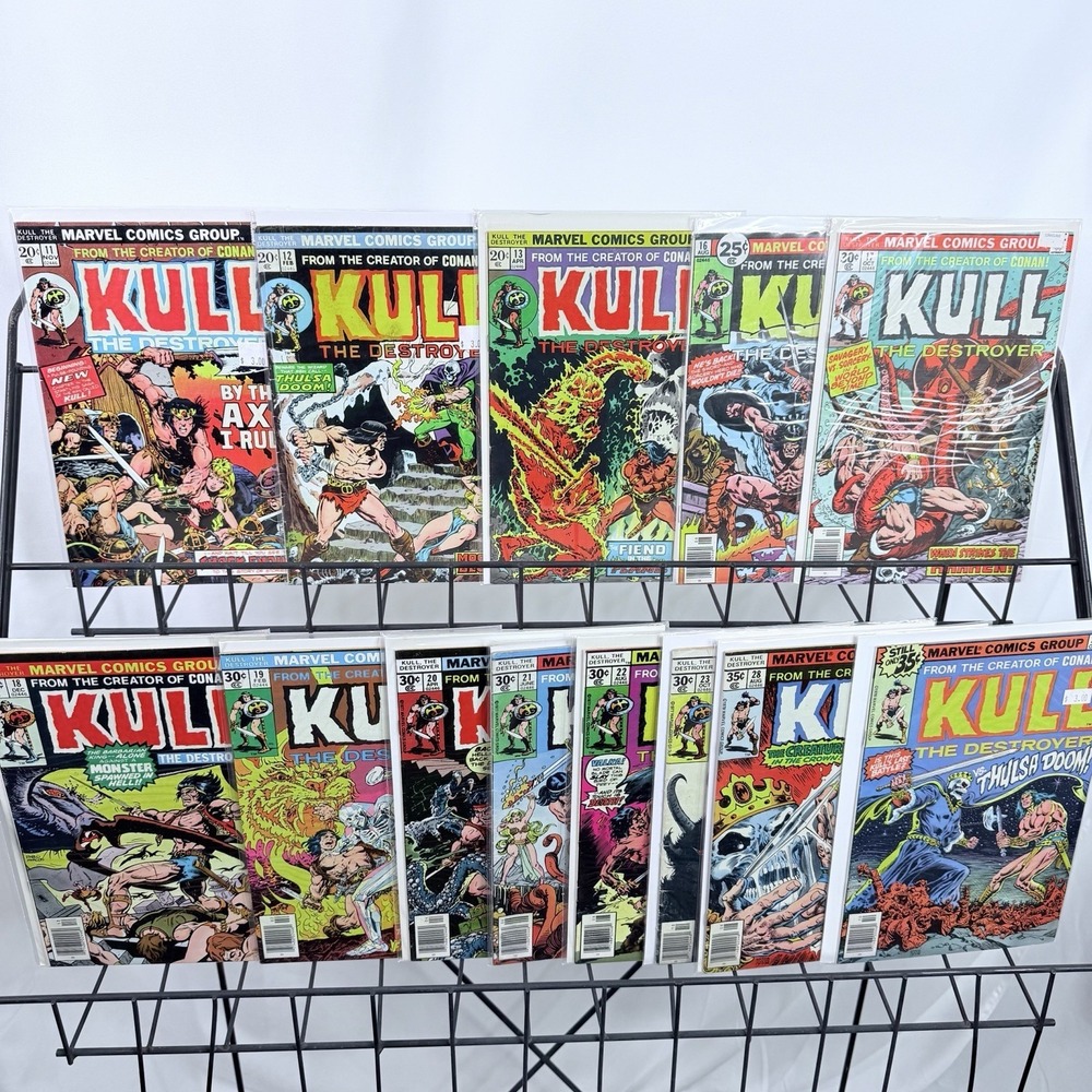 Kull The Destroyer 11-13 16-23 28-29 Lot Bronze Copper‎ Age Marvel